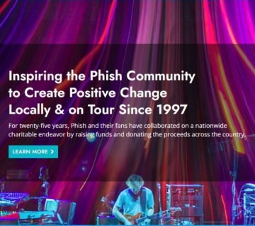 The WaterWheel Foundation, Phish, WaterWheel, WaterWheel Foundation, Divided Sky, Local Charities, non-profit organization, environmental advocacy, activism, land conservation, phish tour, phish from the road, dinner and a movie phish, phish concert, phish band