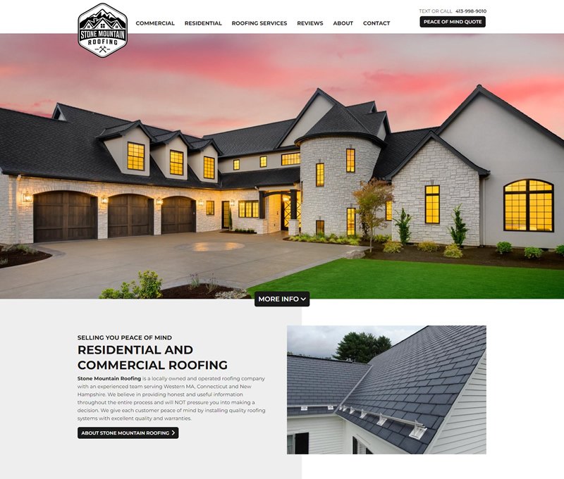 Stone Mountain Roofing is a locally owned and operated roofing company with an experienced team serving Western MA, Connecticut and New Hampshire.
